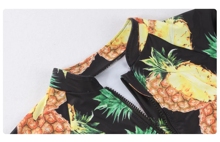 Детский купальник с принтом ананасов на возраст 24 10 лет|kids girl jumpsuit|kids jumpsuit girlsgirls