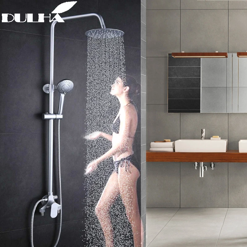 

Bathroom Shower System Set Big Rain Waterfall Shower Faucet Mixer Cold&Hot Water Saving Mixing Valve Shower Head Hand Sprayer