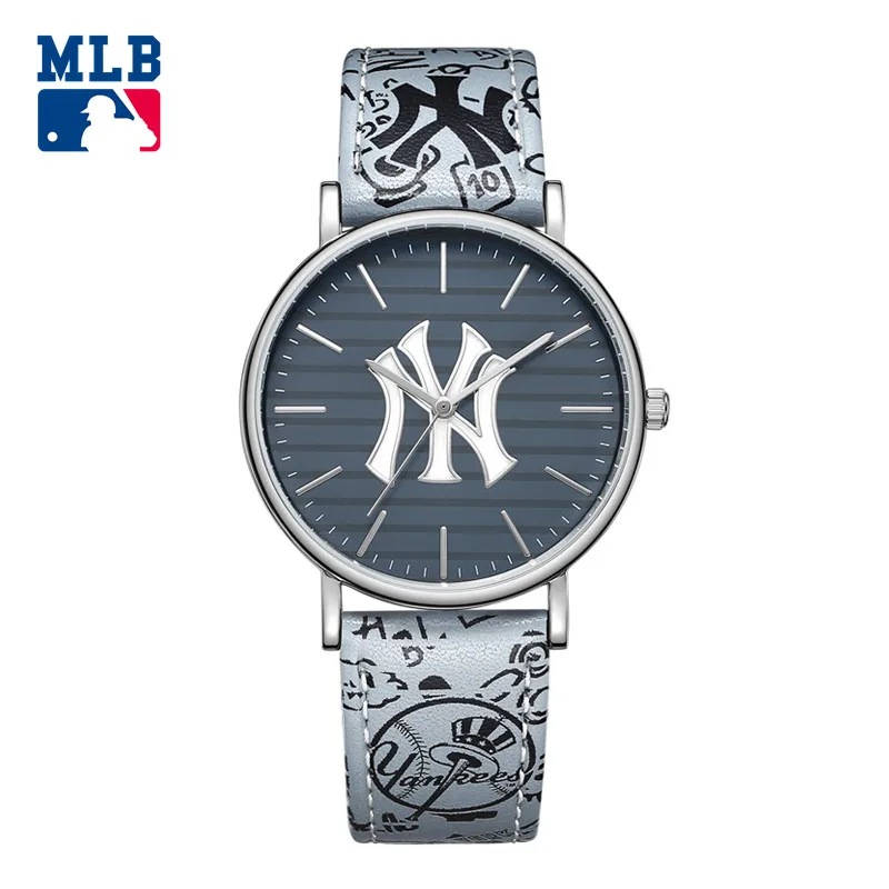 MLB YH Серии Мода американский бренд спортивные мужские часы сплав кожаные