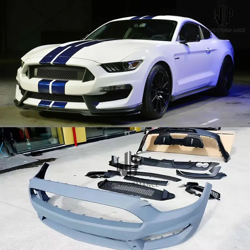 Комплект кузова автомобиля GT350 FRP неокрашенный передний и задний диффузор для Ford