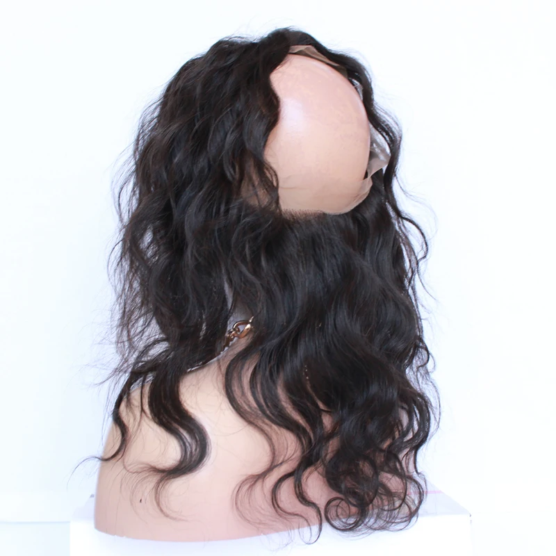 7A 360 Lace Band Frontals Baby Hair All Around Hairline Lace Frontal