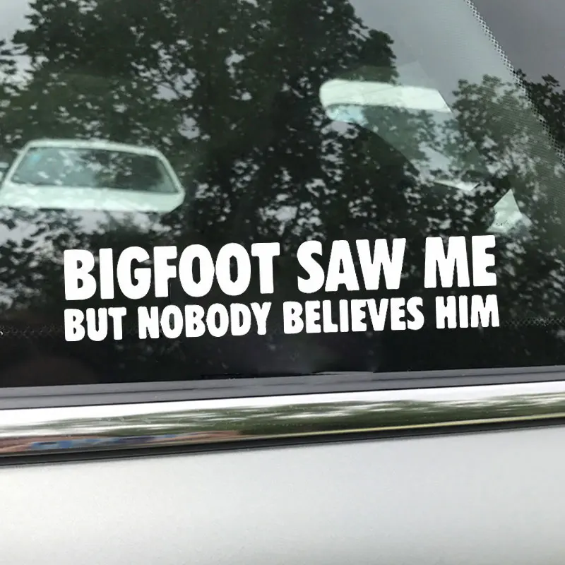 Bigfoot Saw Me виниловая наклейка на машину Индивидуальные забавные украшения для автомобилей Стайлинг орнамент Творческий стены окна авто