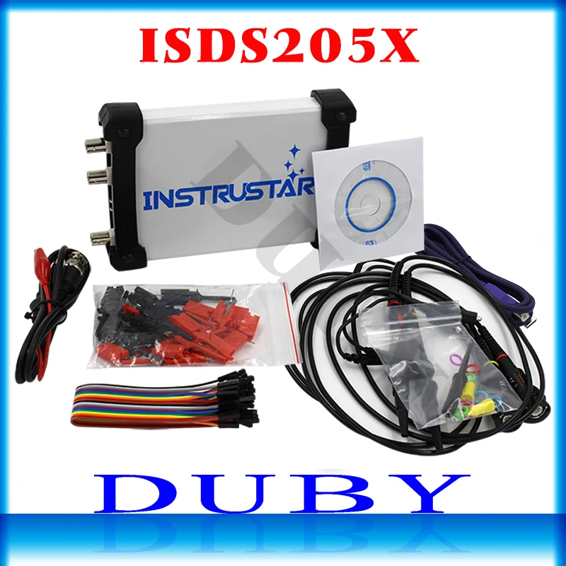 ISDS205X виртуальный ПК USB осциллограф DDS анализатор сигнала и логики 2CH 20 МГц полоса