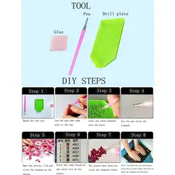 5D DIY мозаика Алмазная вышивка кошка собака Кристалл Половина алмазная живопись Домашний Декор Ремесло Лидер продаж