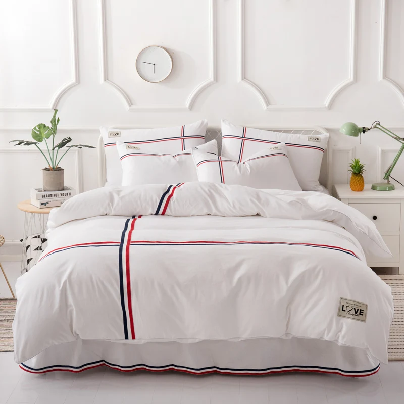 Buy New Bedding Sets 4pcs British Style Bed Linings