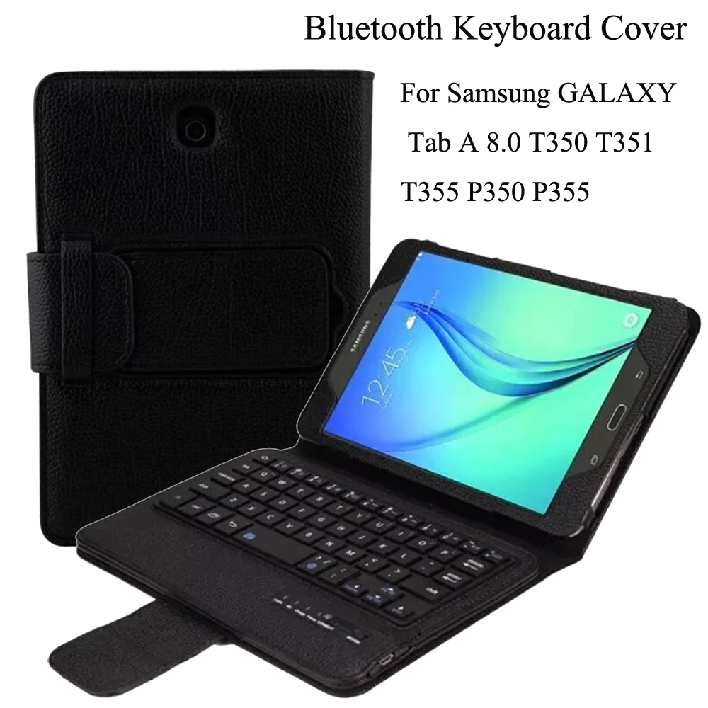 Беспроводной Bluetooth клавиатура для samsung Galaxy Tab A 8,0 дюймов SM-T350 SM-T355 SM-P350/P355 Съемный чехол на магните