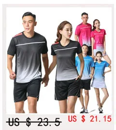 Женские и мужские футболки без рукавов для тенниса рубашка для бадминтона для детей спортивный костюм Джерси для бадминтона для мальчиков комплект для настольного тенниса tenis hombre 3889