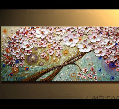 white pink flowering cherry