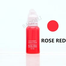 Розовый Красный для профессионального микроблейдинга пигмент Перманентный макияж Татуировка бровей и губ чернила