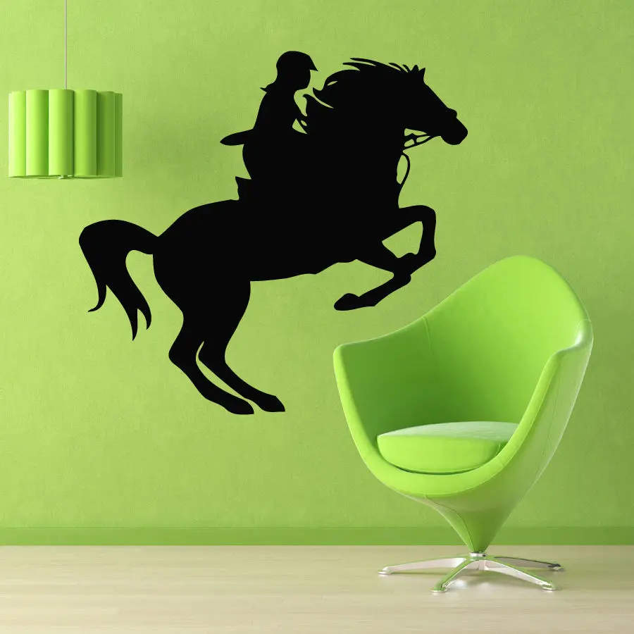 DCTAL Horse Sticker Steed Decal Muurstickers Posters Vinyl Wall Decals Caballo Pegatina Quadro Parede Decor Mural | Дом и сад