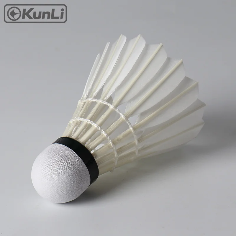 Kunli Badminton Shuttecock Grade A Goose Feather Shuttecocks For Professional Tournament Best Durable Fying Ball Shuttlecocks