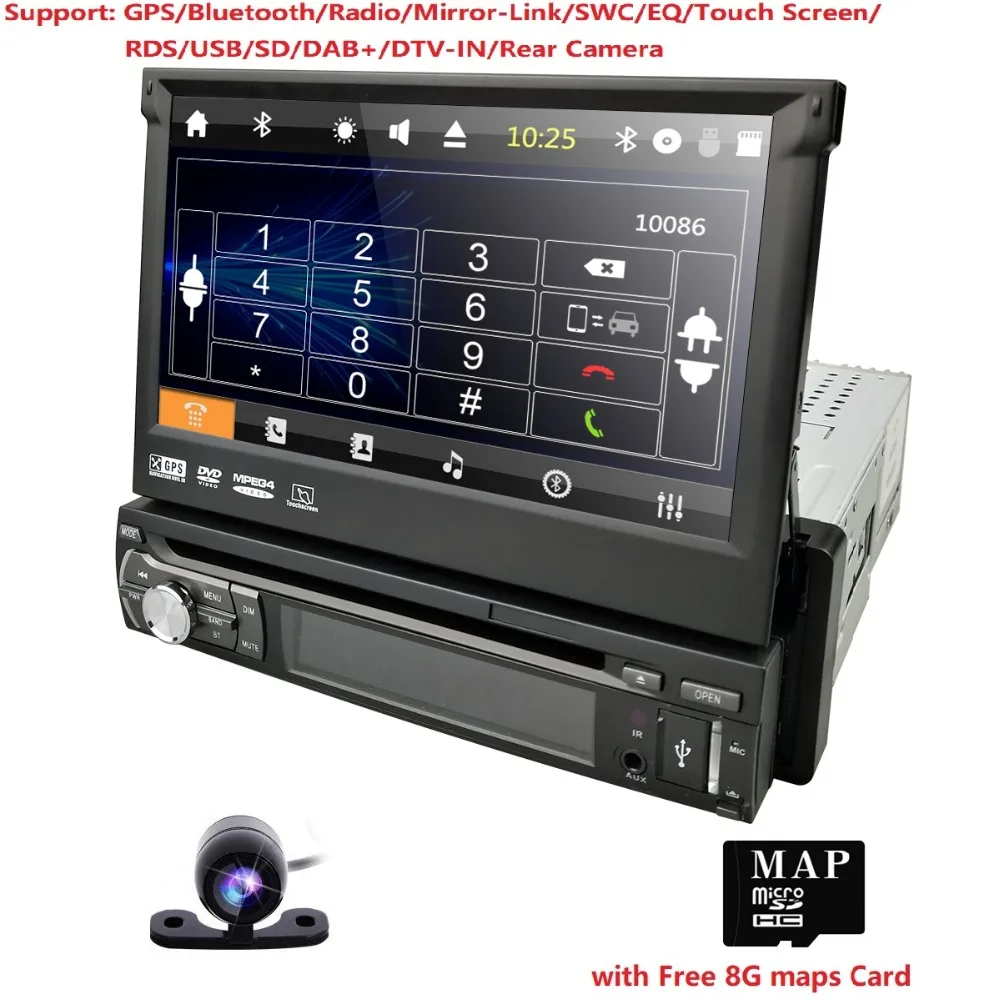 Perfect DAB 1 din radio car dvd player gps navigator tape recorder autoradio cassette player car radio steering wheel+car gps multimedia 4