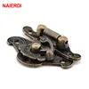 NAIERDI 1pc Antique Bronze Hasp Latch Jewelry Wooden Box Lock Mini Cabinet Buckle Case Locks Decorative Handle 3 size ► Photo 3/6