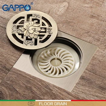 

GAPPO Drains shower brass drain fitting stopper floor drain sink stopper shower sink plug floor drains grid shower