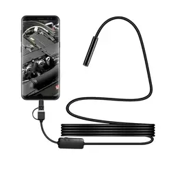 IP68 1200 P Android 8 мм Micro Тип usb-c USB 3-в-1 компьютер эндоскопическая трубка Borescope Водонепроницаемый USB осмотр мини-видео Камера