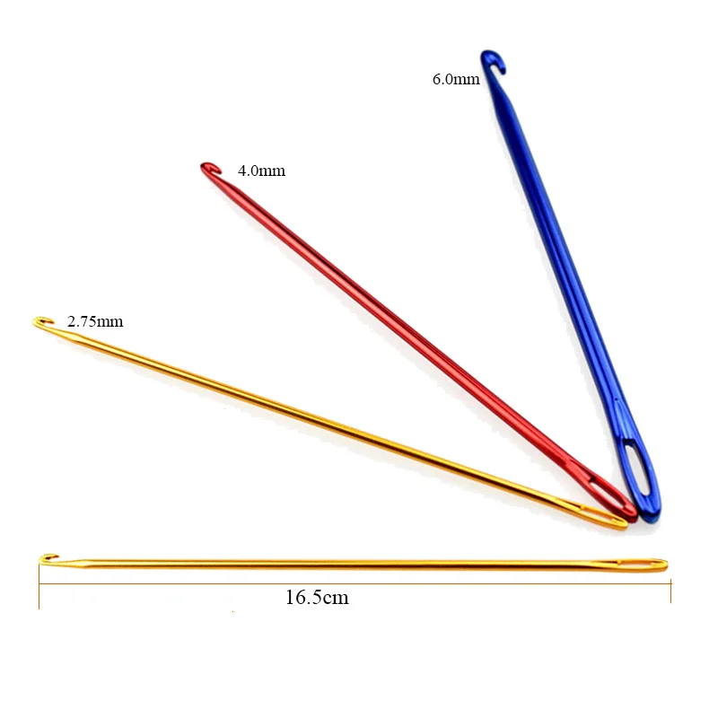 Алюминиевые спицы для вязания «сделай сам», крючки для вязания крючком, инструмент ручной вязки, спицы для вязания глаз(2,75-6,0 мм
