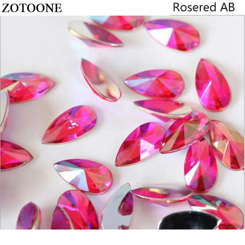 ZOTOONE 50 100 шт 8х13 мм горячая распродажа высокое качество 6 цветов плоские Акриловые