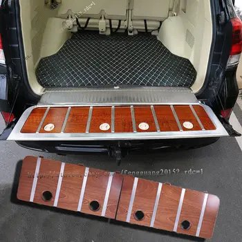 

2pcs For Toyota Land Cruiser LC200 Wooden Rear Bumper Guard Plate Trim 2008-2017