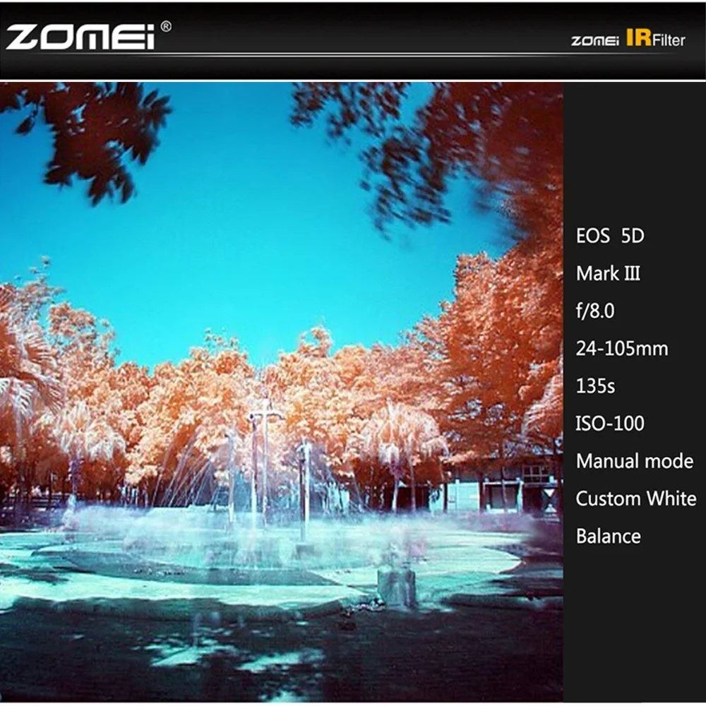 Tanie Zestaw obiektywów do aparatu podczerwieni IR680 IR720, IR760, IR850, IR950 zestaw obiektywów filtr 58 62 67 72 77mm do Nikon Canon Sony