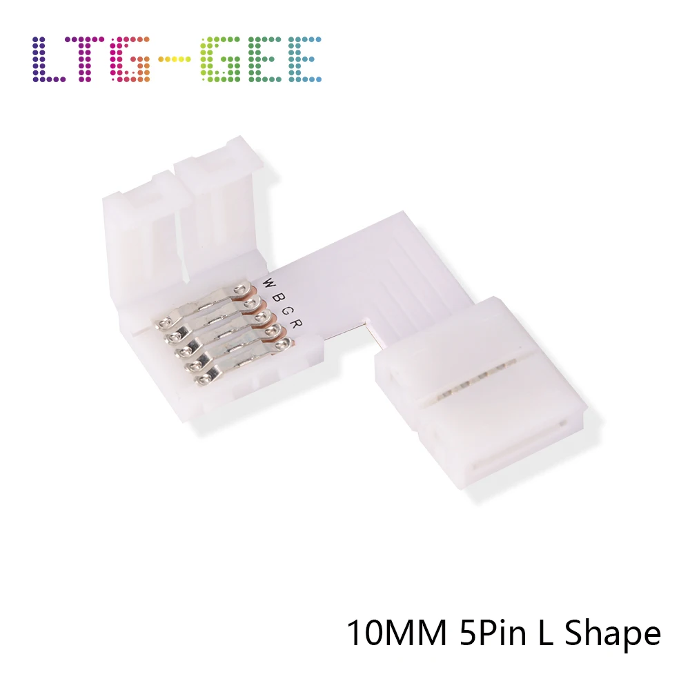 LTG GEE 5 шт. Бесплатная пайка светодиодный разъем 2PIN 4PIN 5PIN l образный угловой для 8 мм