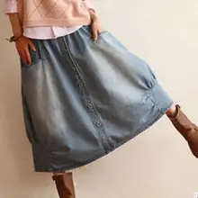 Janpan стильная женская юбка, летняя джинсовая юбка, Женская RM-49