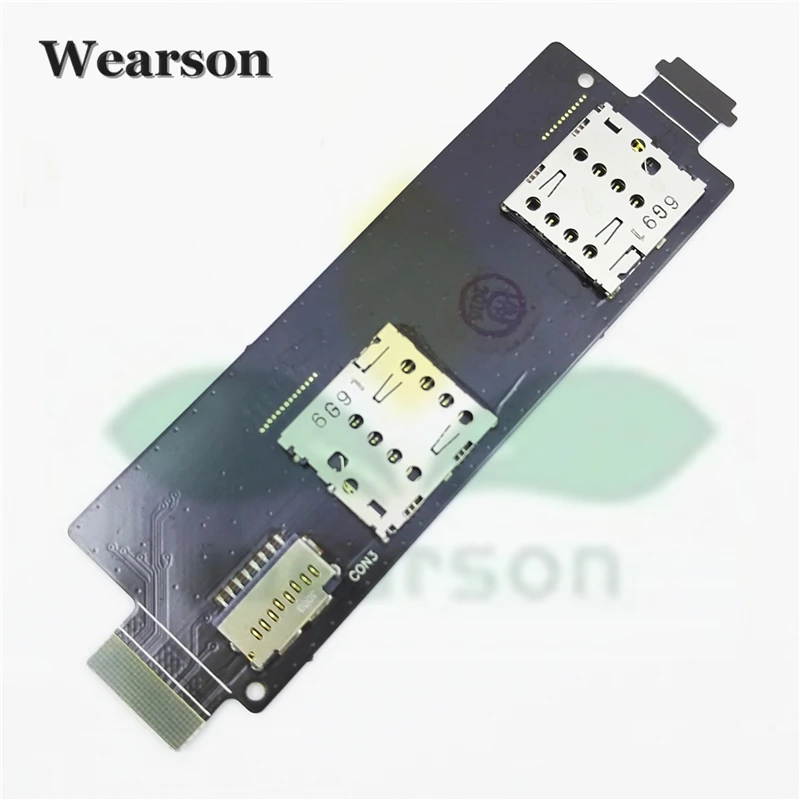 For Asus Zenfone5 Lite A502CG Sim Card Slot Memory Card Board Flex Cable FPC 100 Original