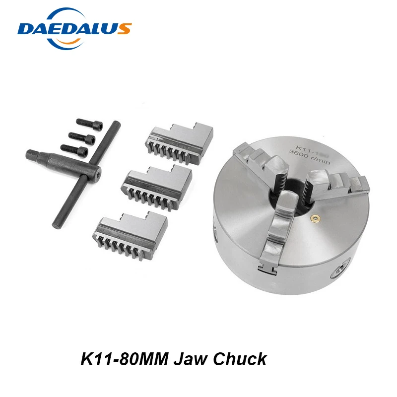 

Free Shipping Mini Drill Chuck K11-80 3 Jaw Chuck 80MM Drill Chuck Manual Lathe Chuck For Milling Machine