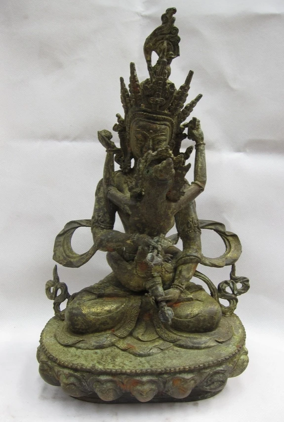 

bir 003720 Lucky Tibet Tibetan Buddhism Bronze Happy buddha statues