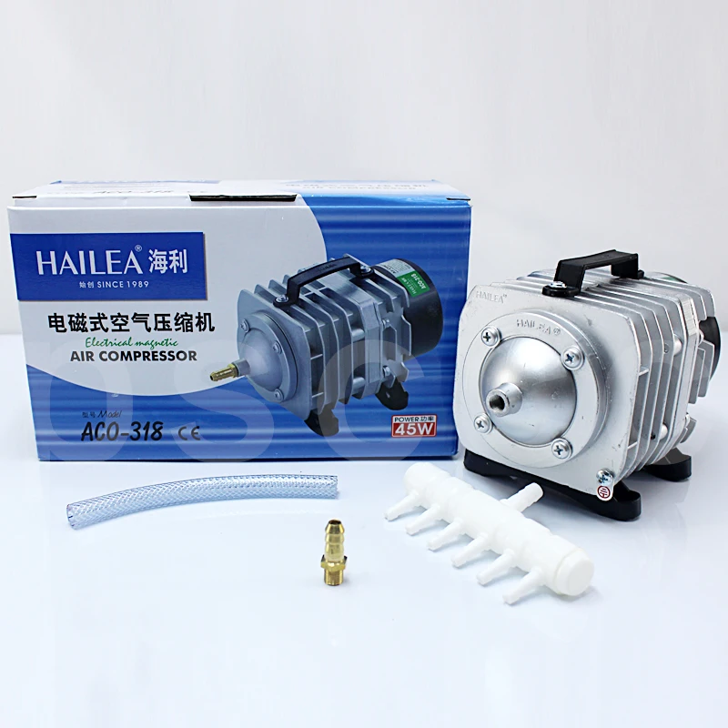 

HAILEA ACO 208 308 318 Air Compressor Fish Pond Inflatable Aeration Pump Roast Duck Pumping Multi-function Electromagnetic