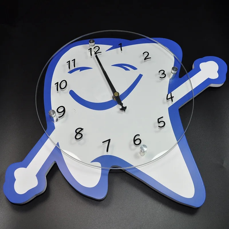 New Dental clock for Clinic dental wall clock dental decorations crafts