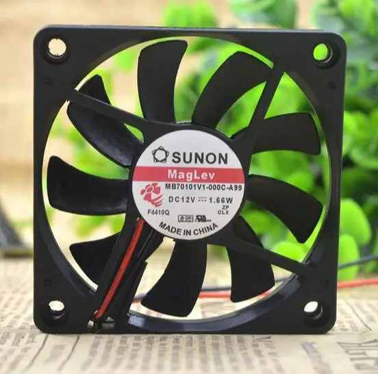 

SUNON 7CM MB70101V1-000C-A99 DC 12V 1.66W 7010 70*70*10MM 2-wire cooling fan