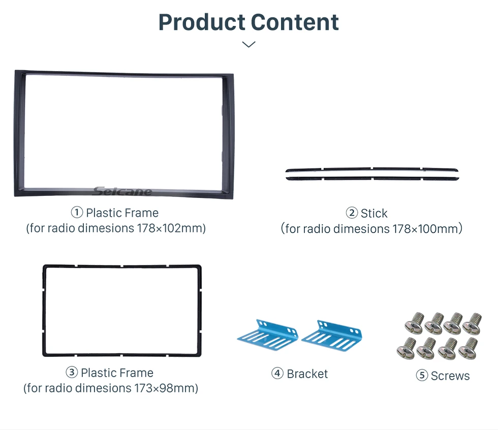 Seicane черный двойной Дин радио фасции Для 2009 2010 2011 2012- KIA VENGA в тире монтажный комплект установка рамка аудио плеер