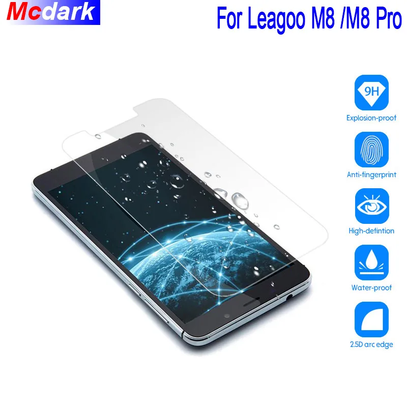 Закаленное стекло Mcdark 9H для Leagoo M8 Pro защитная пленка экрана Защитная телефона