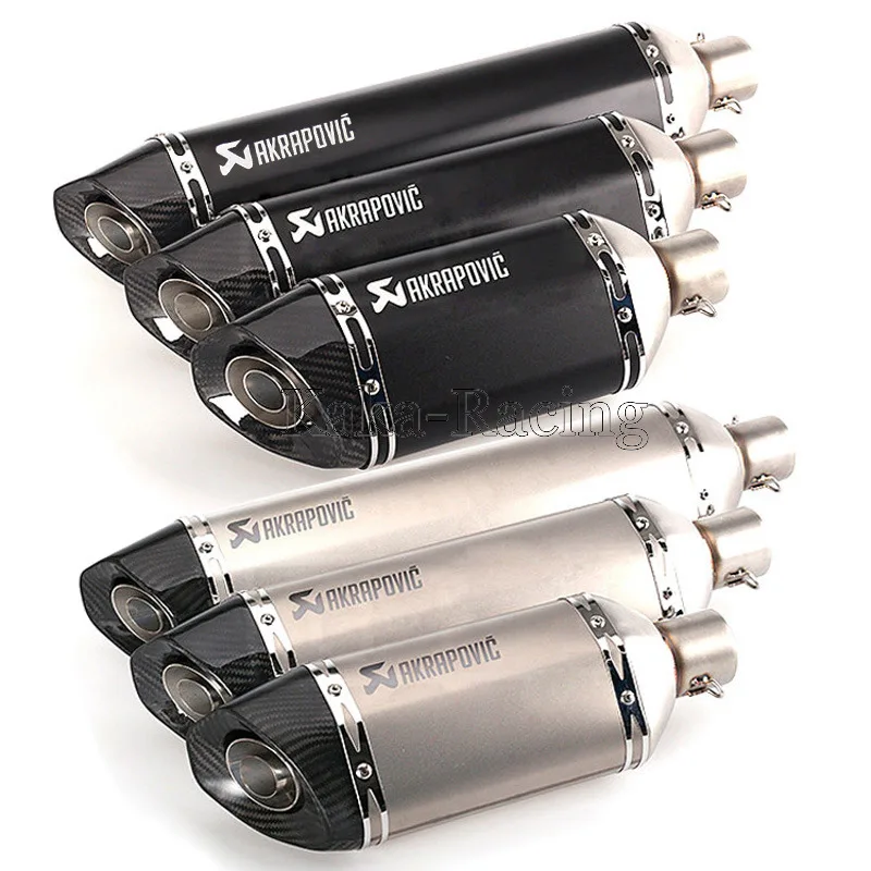 Универсальный Akrapovic moto rcycle Глушитель Трубы из углеродного волокна ESC ДЛЯ crf 230 msx125