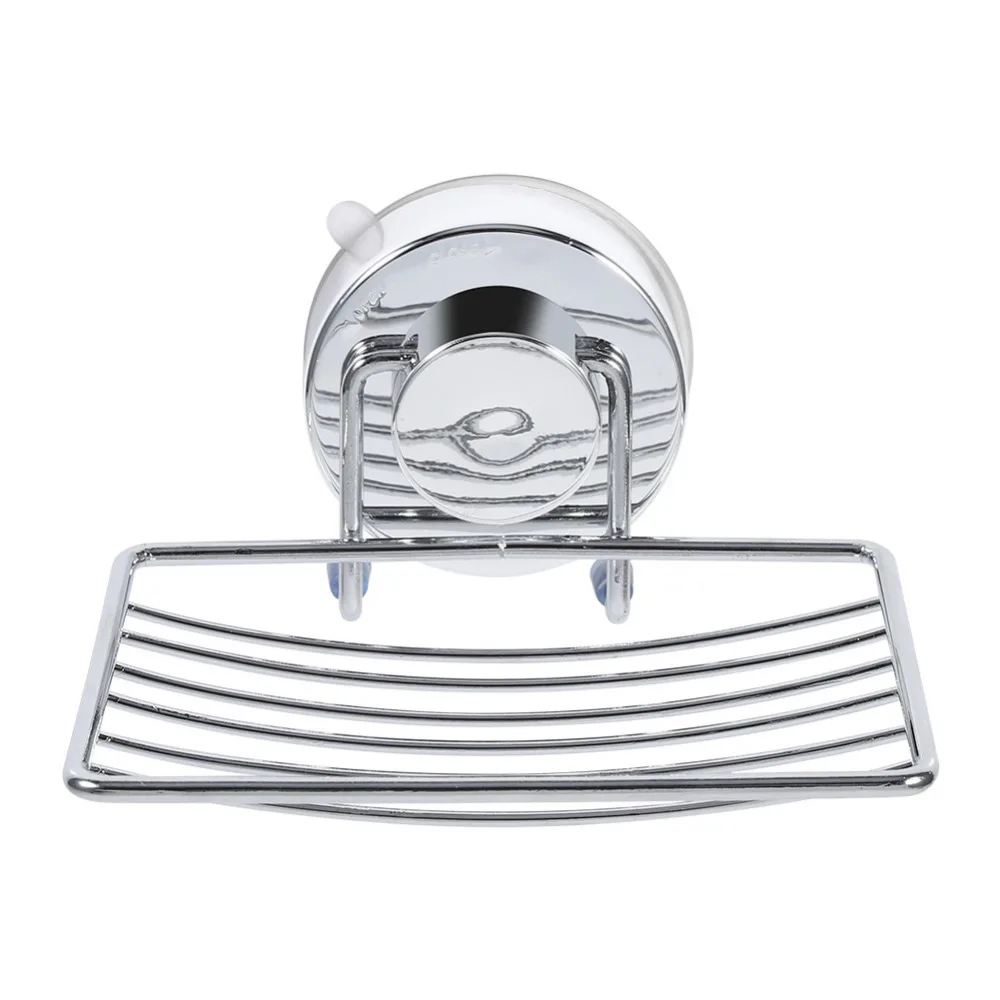 Stainless Steel Soap Holder Shower Dish Suction Cup Hook Super Suction