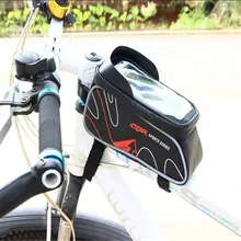 Bicycle Mountain Bike Bag Top Tube Package PU Saddle Bag Large capacity Anti fouling Waterproof Package Cycling Equipment M20