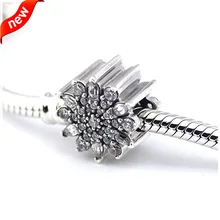 Подходит для Pandora Braclets ледяные хрустальные подвески стерлингового серебра 925 ювелирные изделия бусины