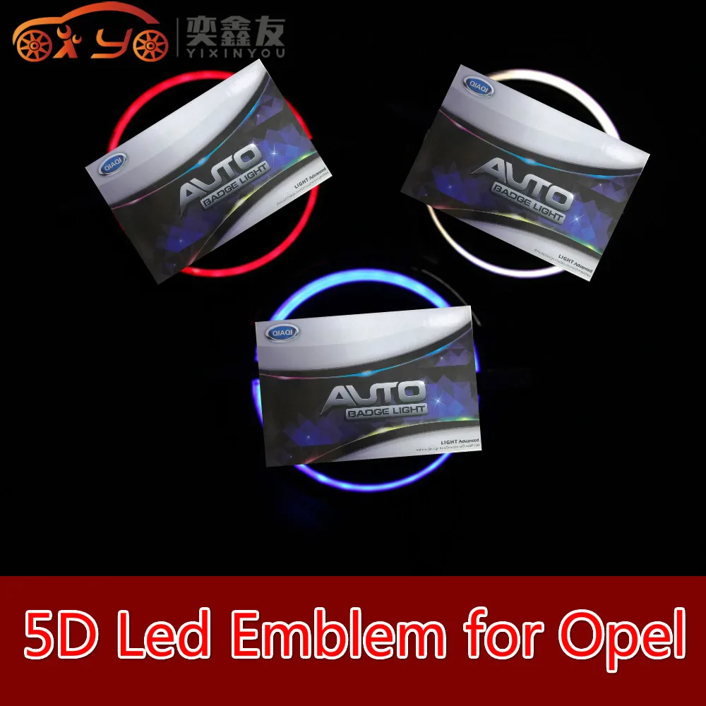 

Car Styling 5D Led Rear Emblem Car Logo Light Badge Bulb for Opel 13.3cm X 10.1cm White Red Blue(6.5)