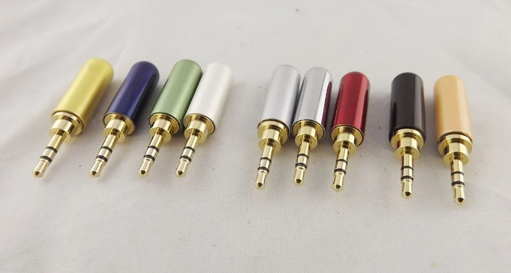 1pcs Gold 2.5mm 3 Pole Stereo Male Repair Headphone Metal Audio Earphone Connector | Компьютеры и офис