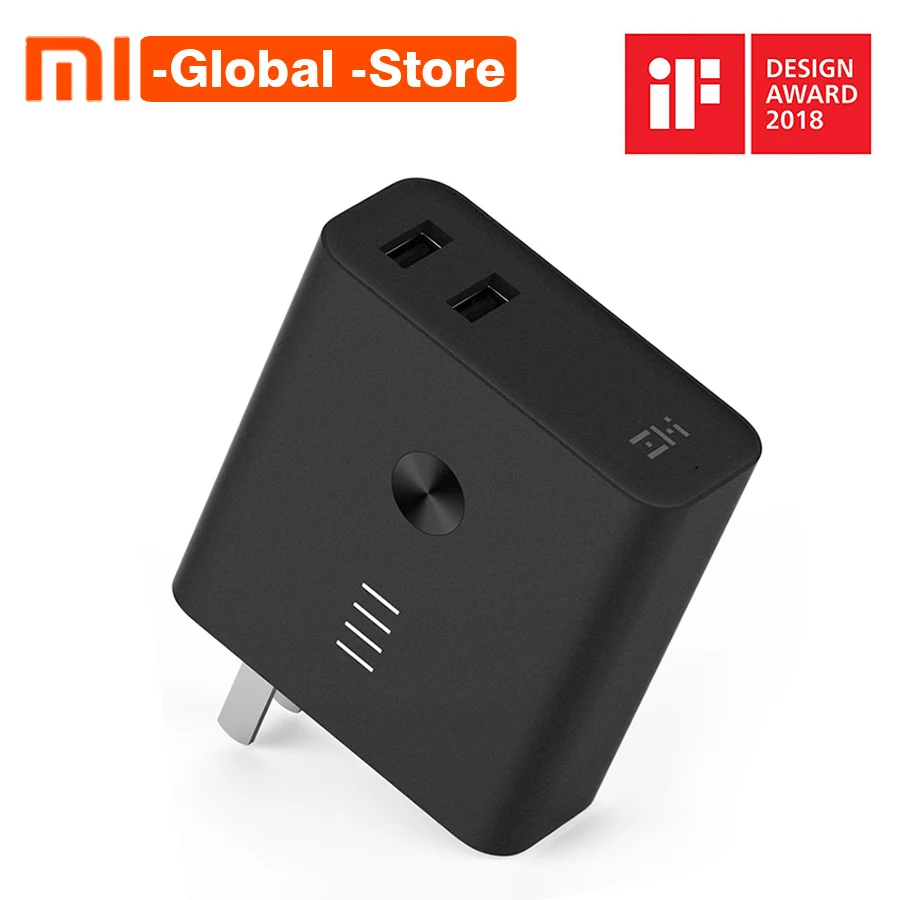 

Xiaomi ZMI 2-in-1 Wall Charger Power Bank 6500mAh Quick Charge3.0 FCP Two-Way Fast Portable Power Bank for Xiaomi iPhone Samsung