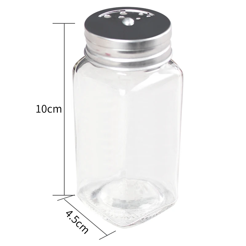 

Barbecue Maker Partner 3pcs/lot Barbecue Glass Seasoning Bottle Rotatable Hole Condiment Box Bottle Kitchen Tool Outdoor BBQ