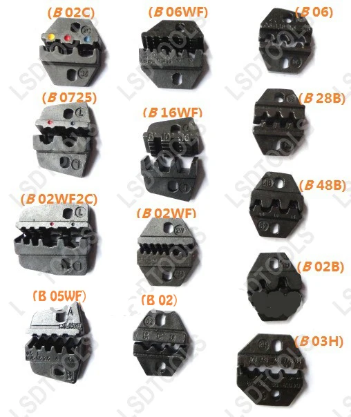 

Mini replaceable crimping dies HS/DN series terminal crimping jaws for press various teminal and connectors crimping tool dies