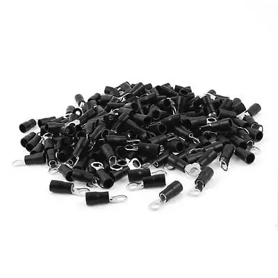 

500 Pcs PVC Insulated Ring Terminals Cable Lugs RVS3.5-5 for AWG 14-12 #10 Bolt