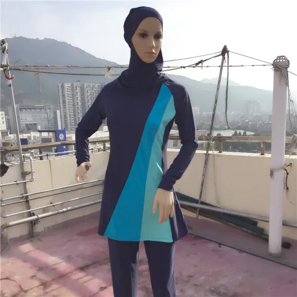 Islamic Swimwear Women Modest Full Cover Arab Beach Wear Hijab Swimsuit