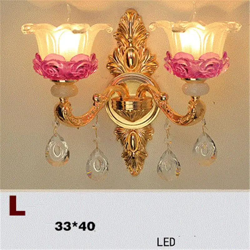 ديكو جدارية الحمام Kinkiety امبين الحديثة الغرور غرفة نوم كريستال زين Murale Wandlamp الإنارة ضوء للمنزل الجدار مصباح