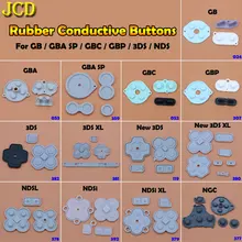 Jcd botão condutor de borracha, A-B d-pad para jogo, menino, clássico gb gbc, esterlina, gba, sp, para 3ds, ndsl selecionar o teclado de silicone ndsi ngc