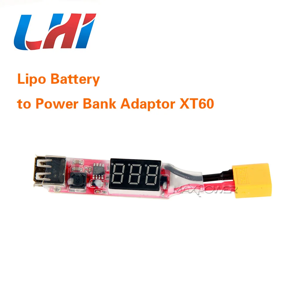 2 S 6 Lipo батарея в XT60 разъем банк питания адаптер к USB 5V 2A зарядное устройство