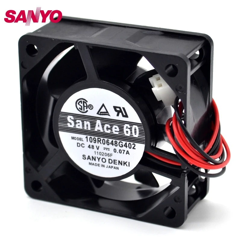 SANYO  Original new 109R0648G402 6025 6cm 48V 0.07A fan 60*60*25mm