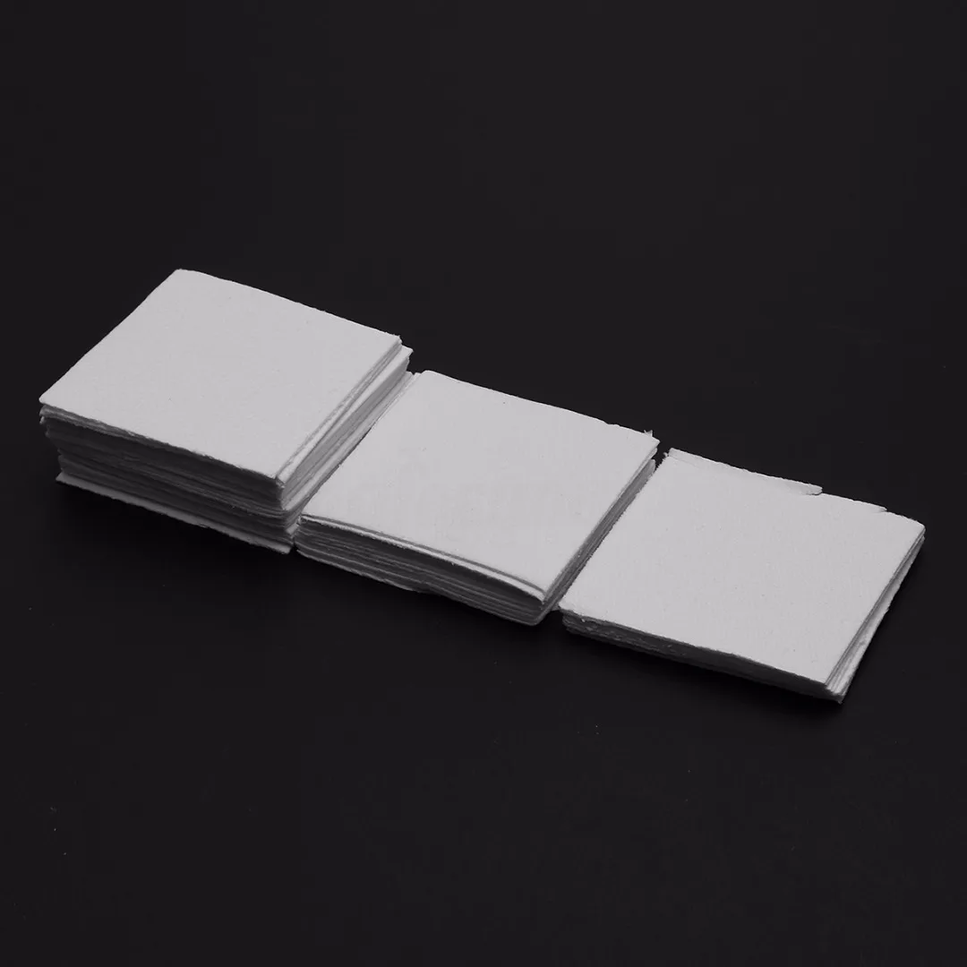 50 Sheets 80*80*1mm Microwave Kiln Glass Fusing Paper Ceramic Fiber Square