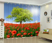 Photo Of Fowers Under The Sunshine 3D font b Window b font font b Curtain b